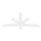 Ekena Millwork Alberta Architectural Grade PVC Gable Bracket, 96"W x 36"H x 2"D x 6"F, 9/12 Pitch GBP096X36X0206ALB00 - alternate 2